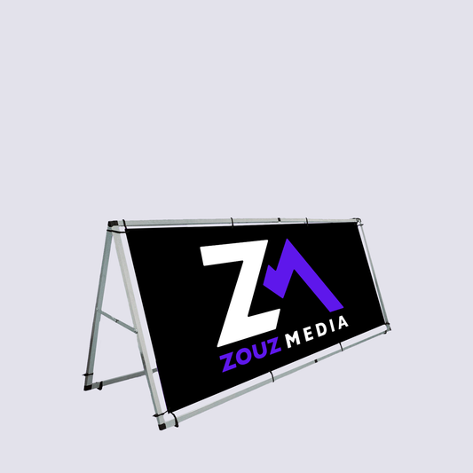 A-Frame Banner Display