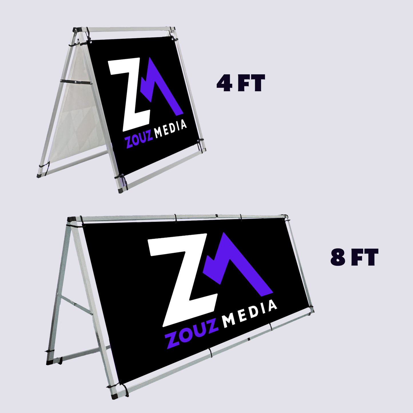 A-Frame Banner Display
